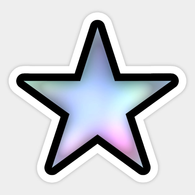 Star - rainbow Sticker by Nikokosmos